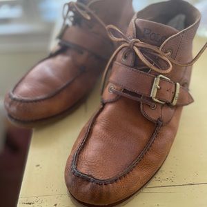 Polo Leather Boots with Buckle